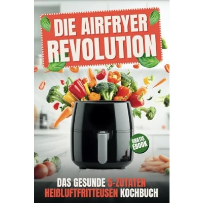 Abbildung von Airfryer Revolution: Das gesunde 5 Zutaten Heißluftfritteusen Kochbuch Schnelle und köstliche Rezepte für eine bewusste Ernährung