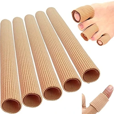 Abbildung von 5 Stück Silikon Zehenschutz Schlauchbandage Fingerbandage Fingerschutz Gel Zehenpolster 15x2cm