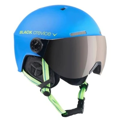 Abbildung von Black Crevice Erwachsene Skihelm Gstaad, blau Lime/Visor Silver, 51 53 cm, BCR143921 BL 0
