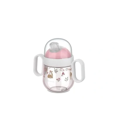 Abbildung von Mepal Antitropf Trinklernbecher Mio Little Dutch Auslaufsicher Gesichert mit einem durchsichtigen Deckel für den sicheren Gebrauch unterwegs Leicht zu haltende Griffe 200 ml Fairy Garden