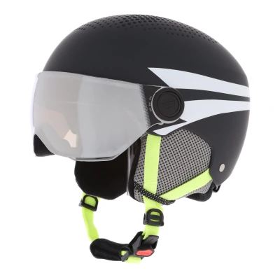 Abbildung von Alpina ZUPO Helm charcoalneon matt für Kinder, Größe: 51 55, Charcoal neon