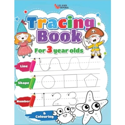 Abbildung von Tracing book for 3 year olds: Numbers, Lines, Shapes and Colouring