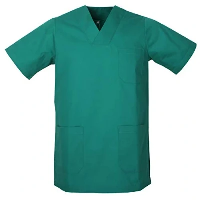 Abbildung von MISEMIYA Medizinische Uniformen Unisex Top Krankenschwester Krankenhaus Berufskleidung 4XL, Grün