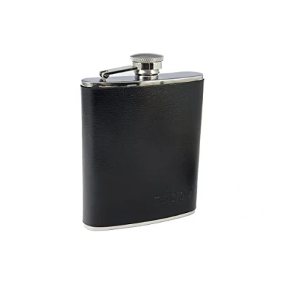 Abbildung von Zippo Herren Leder Flachmann Geldbörse Schwarz (Schwarz), 2x13x9.5 cm (B x H T)