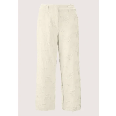 Abbildung von Madeleine Weite MIT Stickerei Stoffhose, Damen, Größe: 44, Pearl white