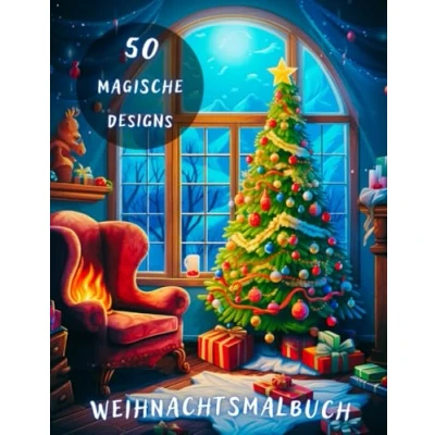 Abbildung von Weihnachtsmalbuch für Erwachsene: Weihnachts Ausmalbuch 50 Zauberhafte Motive zum Entspannen Und Genießen. Entdecke Die Magie Der Weihnachtszeit