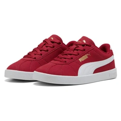 Abbildung von Puma CLUB II Unisex Sneaker low für Kinder, Größe: 30, Dark crimson/white/gold Schuhe