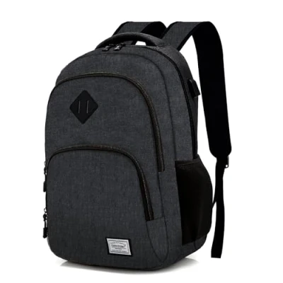 Abbildung von MoFut Rucksack Herren &amp; Damen, Reiserucksack, Schultasche viele Fächer mit 15,6&quot; Laptopfach, Handgepäck Rucksäcke, Backpack für Studenten, Büroangestellte, Reisen Wandern (Schwarz)