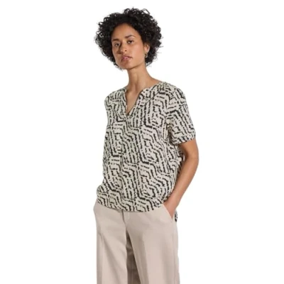 Abbildung von STREET ONE Damen A345627 Bedruckte Bluse, Moonstone Sand, 38