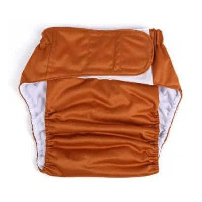 Abbildung von DEWIN Stoffwindel Erwachsene, Erwachsenen Windel Adult Waschbar Adjuatable Incontinent Care Tuch Breathable Windelhosen (Farbe: Kaffee)