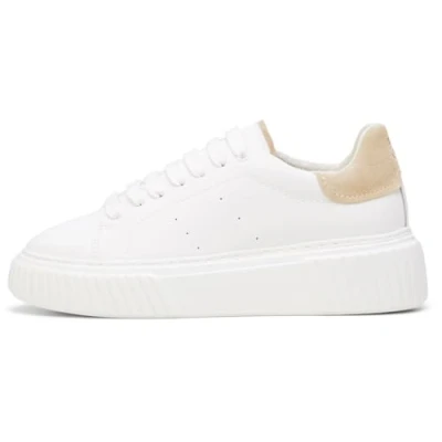 Abbildung von Marc O&#039;Polo SVEA Sneaker low, Damen, Größe: 39, White cotton/light dusty sand Schuhe