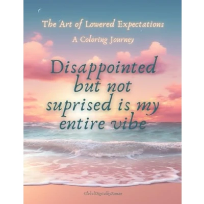 Abbildung von The Art of Lowered Expectations. A Coloring Journey.: 40 disappointing and sarcastic affirmations. World&#039;s Least Motivational Book.