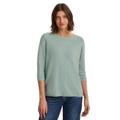 Abbildung von CECIL Damen B303211 Strukturpullover, cool salvia Melange, L