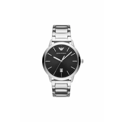 Abbildung von Emporio Armani Traditional Uhr silvercoloured, Herren, Größe: One Size, Silver coloured