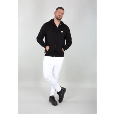 Abbildung von Alpha Industries Basic Hoody SL Sweatjacke, Herren, Größe: 3XL, Black