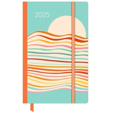 Abbildung von Dominique Vari Summerdream Wochen Notizkalender klein 2025 Taschen Kalender 9x14 cm mit Verschlussband &amp; Falttasche Weekly