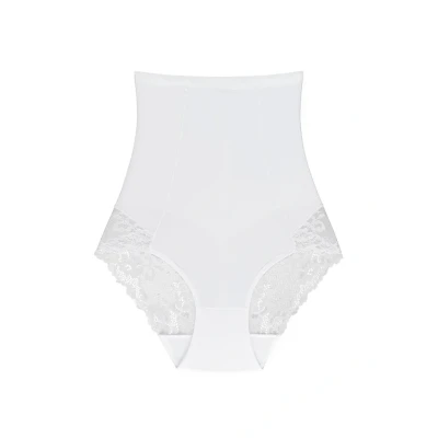 Abbildung von Wolbar Damen Slip Hoher Bund Shapewear WB423, Weiß,XXL