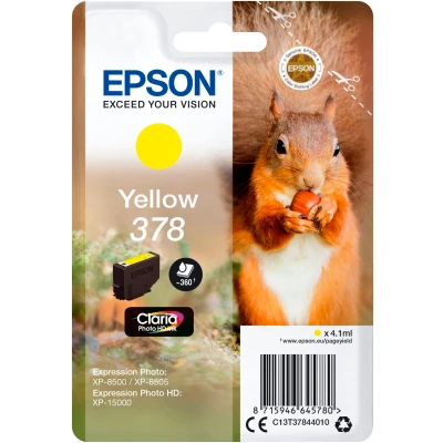 Abbildung von Epson 378 (C13T37844010) Gelb Druckerpatrone (Original)