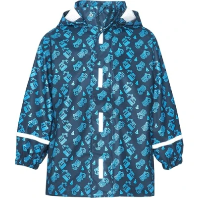 Abbildung von Playshoes Wind und wasserdicht Regenmantel Regenbekleidung Unisex Kinder,Baustelle allover,104