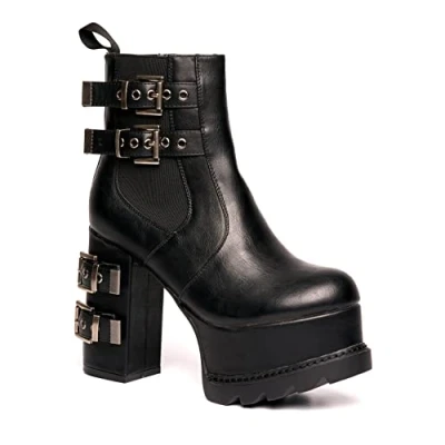 Abbildung von LAMODA Damen Unbreakable Ankle Boot, Black Pu, 40 EU