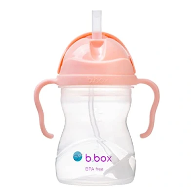 Abbildung von b.box Trinklernbecher für Jeden Winkel Flip Top, Schwerer Strohhalm, Griff, Auslaufsicher BPA Frei &amp; Spülmaschine Ab 6 M 240 ml