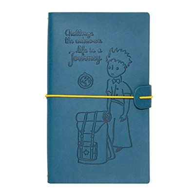 Abbildung von Grupo Erik Reisetagebuch zum Selberschreiben Der Kleine Prinz Bullet Journal Dotted Notizbuch Leder (synthetisch) Tagebuch für Erwachsene Kinder Klein Zeichenbuch Skizzenbuch