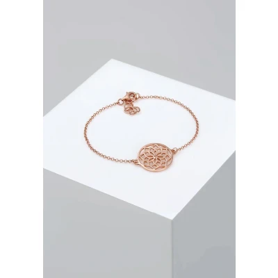 Abbildung von Elli Ornament Flower Armband roségoldcoloured, Damen, Größe: 17, Roségold coloured