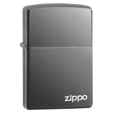 Abbildung von Zippo Feuerzeug 60001213 Black Ice w Logo, Silber, 5, 5cm