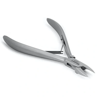 Abbildung von Blizzard Nagelzange Eckenzange Extra schlank Podologie Werkzeug für Arbeiten bis in den Nagelfalz und Eckenbereich Fußpflege Edelstahl 13 cm