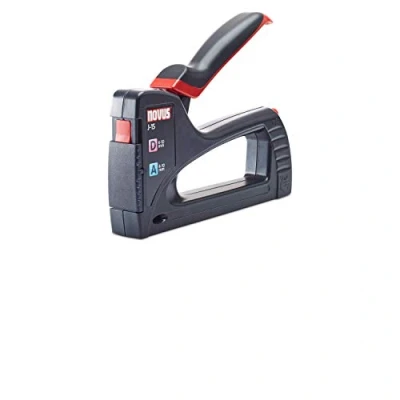 Abbildung von Novus Handtacker J 15, leichter Allzweck Tacker, Werkzeugtacker für Klammern 4 10 mm, schnelles Nachladen, Softgrip, Schwarz