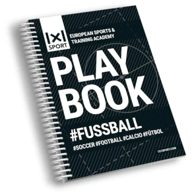 Abbildung von 1x1SPORT Das beliebte Playbook #Fussball Din A5 Spielfeldvorlagen &amp; Trainingshilfen für Fußballtrainer (Ringbuch, Fußball Übungs und Taktikblock, A5, 200 Seiten)
