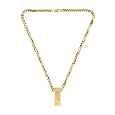 Abbildung von BOSS Halskette goldcoloured, Herren, Größe: One Size, Gold coloured