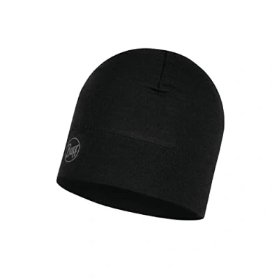 Abbildung von Buff Merino Midweight Mütze SOLID BLACK, Einheitsgröße