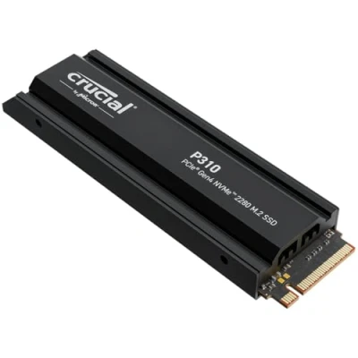 Abbildung von Crucial P310 SSD 4TB PCIe Gen4 NVMe M.2 Interne PS5 Festplatte mit Kühlkörper, bis 7100 MB/s, Gaming für PS5, Desktop PC, CT4000P310SSD5 01