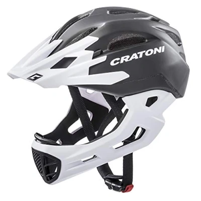 Abbildung von Cratoni Unisex Erwachsene C maniac Fahrradhelm, schwarz/weiß matt, L XL
