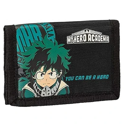 Abbildung von My Hero Academia Brieftasche Comix Anime, Schwarz, Casual