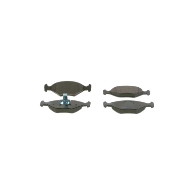 Abbildung von BOSCH 0 986 424 514 Bremsbelagsatz Low Metallic mit Anti Quietsch Blech, Kolbenclip
