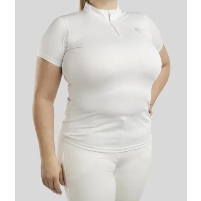 Abbildung von Montar Poloshirt Everly Crystal Logo Weiß XXL