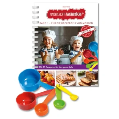 Abbildung von Kinderleichte Becherküche für die Backprofis von morgen (Band 1): ERGÄNZUNGSEXEMPLAR (ohne 5 teiliges Messbecher Set), mit 15 leckeren Rezepten ... Backen und Kochen Kinder ab 3 Jahren)