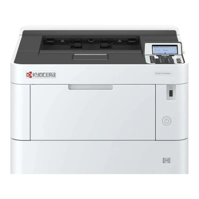 Abbildung von Kyocera Ecosys PA4500x Laserdrucker Schwarz Weiss, Duplex Einheit, 45 Seiten pro Minute, mit 100+500 Blatt Zufuhr, Gigabit LAN. Weiss Drucker Mobile Print