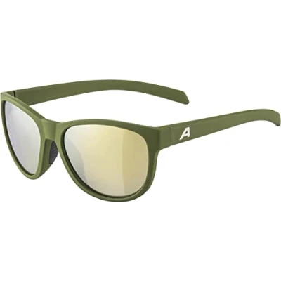 Abbildung von ALPINA NACAN II Verspiegelte und Bruchsichere Sonnenbrille Mit 100% UV Schutz Für Erwachsene, olive matt, One Size