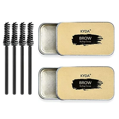 Abbildung von Freeorr 2 Stücke 3D Augenbrauen Make up Gel Seife Brauen Kit, Styling Seife, Langlebige Wasserdichte Wild mit Pinsel