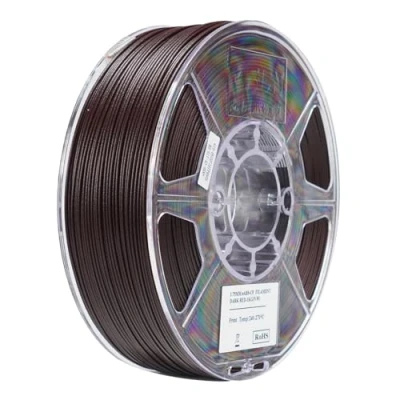 Abbildung von eSUN ABS Filament 1.75mm, CF Carbon Fiber Filled Filament, 1KG Spule (2.2 LBS) 3D Druck Materialien für FDM Drucker, Dunkelrot