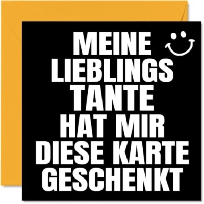Abbildung von Stuff4 Lustige Geburtstagskarten für Neffe Nichte Männer Frauen Meine Lieblings Glückwunschkarte zum Geburtstag von Tante 145 mm x Witzige Humor Bday Grußkarten