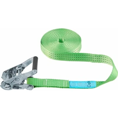 Abbildung von Connex Zurrgurt Einteilig 8 m x 38 mm 3000 kg maximale Belastbarkeit Mit Spannratsche, ohne Haken Aus Polyester / Spanngurt Ladungssicherung Ratschengurt DY270603