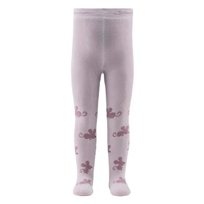 Abbildung von Sterntaler Baby Strumpfhose Mädchen mit Motiv Mäuse weichem Innenfrottee, blasslila, 80