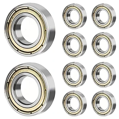 Abbildung von 10pcs 6800ZZ 10*19*5mm Eisendeckel abgedichtet Rillenkugellager dünner Abschnitt 6800 ZZ 10x19x5mm Lager Stahl Maschinen Teile