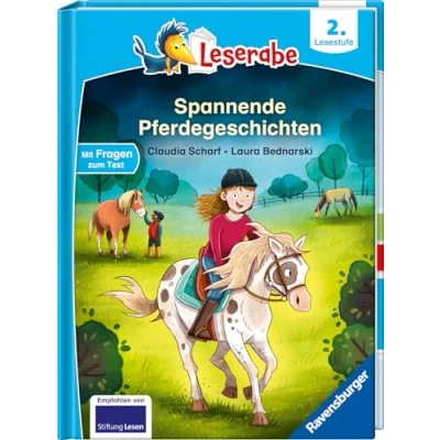 Abbildung von Spannende Pferdegeschichten Lesen lernen mit dem Leseraben Erstlesebuch Kinderbuch ab 7 Jahren üben 2. Klasse Mädchen und Jungen (Leserabe Klasse) Lesestufe)