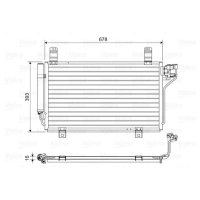 Abbildung von VALEO 814048 Klimakondensator ohne Trockner Aluminium 393 MAZDA: CX 5 I