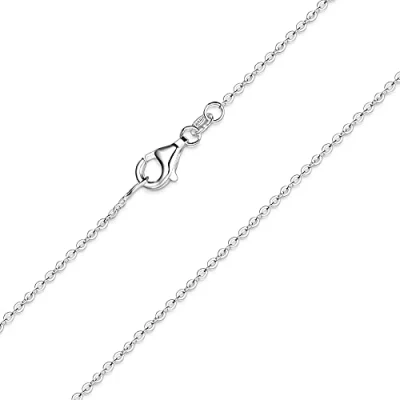 Abbildung von MATERIA feine Ankerkette 925 Sterling silber 1,2mm Halskette in 40 45 50 60 70 cm verfügbar #K30, Länge Halskette:60